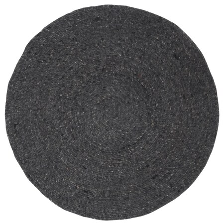 Safavieh 4 x 4 ft. Braided Hand Woven Round Rug, Black BRD901Z-4R